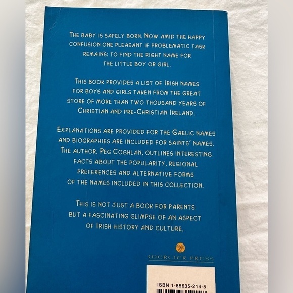 🎉Irish Childrens Names Book Set of 2 Bought in Ireland 🇮🇪 - Picture 2 of 3